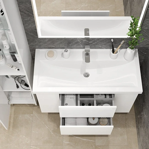 Тумба под раковину BRIZ Риччи т20-100 под раковину Фостер 360 03-20100-06 00 БЕЛ белый Тумба под раковину BRIZ Риччи т20-100 под раковину Фостер 360 03-20100-06 00 БЕЛ белый