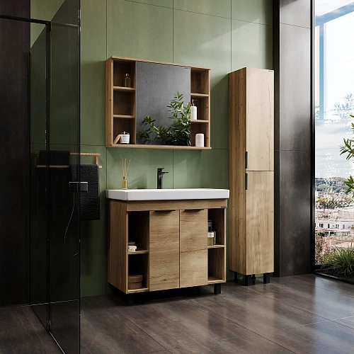 Тумба под раковину Onika Легран 90 см 109031 напольная, дуб галифакс (для Адриана 90) Тумба под раковину Onika Легран 90 см 109031 напольная, дуб галифакс (для Адриана 90)