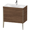 Картинка анонса товара «тумба с раковиной duravit xviu xv4710ob121c 80 см орех темный»
