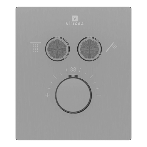 Душевая система Vincea Inspire VSFW-3I21MT3GM встраиваемый, термостат, вороненая сталь Душевая система Vincea Inspire VSFW-3I21MT3GM встраиваемый, термостат, вороненая сталь
