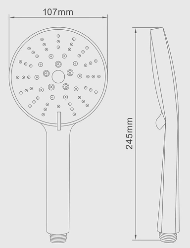 Душевая лейка Splenka S450.04 5-ти режимная пластик/силикон, хром Душевая лейка Splenka S450.04 5-ти режимная пластик/силикон, хром