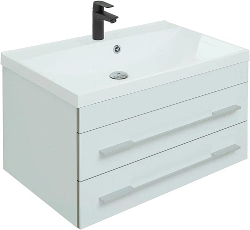 Тумба под раковину Aquanet Верона 75 New белый матовый 00272422 Тумба под раковину Aquanet Верона 75 New белый матовый 00272422
