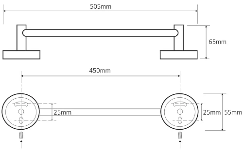 Полотенцедержатель Bemeta OMEGA 104104022 Полотенцедержатель Bemeta OMEGA 104104022