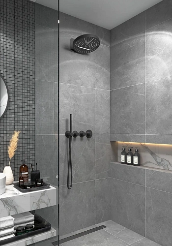 Душевая система Timo Saona SX-2329/03SM встраиваемая с термостатом черный Душевая система Timo Saona SX-2329/03SM встраиваемая с термостатом черный