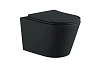 Унитаз подвесной Aquatek ВЕГА AQ1905-MB 525x360x320 безободковый черный матовый с сиденьем Soft Clos