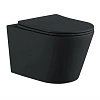 Унитаз подвесной Aquatek ВЕГА AQ1905-MB 525x360x320 безободковый черный матовый с сиденьем Soft Clos Унитаз подвесной Aquatek ВЕГА AQ1905-MB 525x360x320 безободковый черный матовый с сиденьем Soft Clos