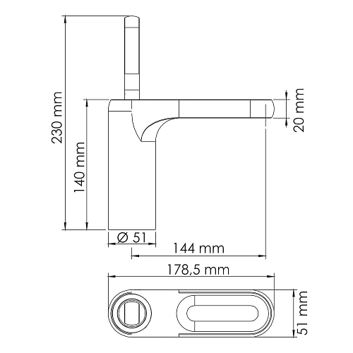 Смеситель для раковины WasserKRAFT Kammel 1803 хром Смеситель для раковины WasserKRAFT Kammel 1803 хром