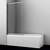 Шторка на ванну WasserKRAFT Tauber 64S02-100 стекло прозрачное