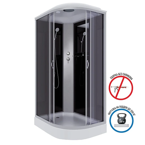 Душевая кабина Niagara Classic NG-3512-14L (1200х800х2150) низкий поддон (13см) стекло тонированное 35121433L Душевая кабина Niagara Classic NG-3512-14L (1200х800х2150) низкий поддон (13см) стекло тонированное 35121433L