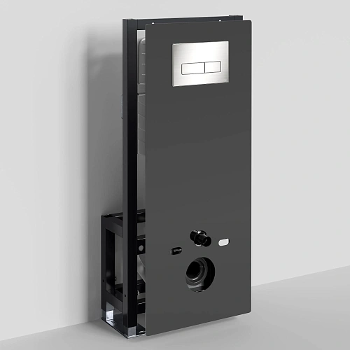 Инсталляция для унитаза WasserKRAFT Glan 66TLT.010.ME.BL.BN03 с клавишей смыва никель Инсталляция для унитаза WasserKRAFT Glan 66TLT.010.ME.BL.BN03 с клавишей смыва никель