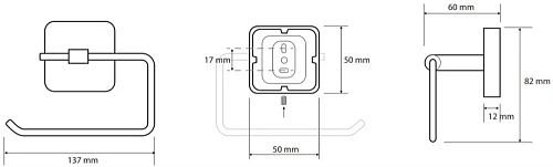 Держатель туалетной бумаги Bemeta TASI 154112022 Держатель туалетной бумаги Bemeta TASI 154112022