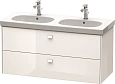 Тумба под раковину Duravit Brioso BR414802222 подвесная 117 см белый глянцевый Тумба под раковину Duravit Brioso BR414802222 подвесная 117 см белый глянцевый