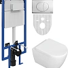 Комплект Унитаз подвесной STWORKI Ларвик 5512 безободковый с микролифтом + Система инсталляции для у 588969 Комплект Унитаз подвесной STWORKI Ларвик 5512 безободковый с микролифтом + Система инсталляции для у 588969