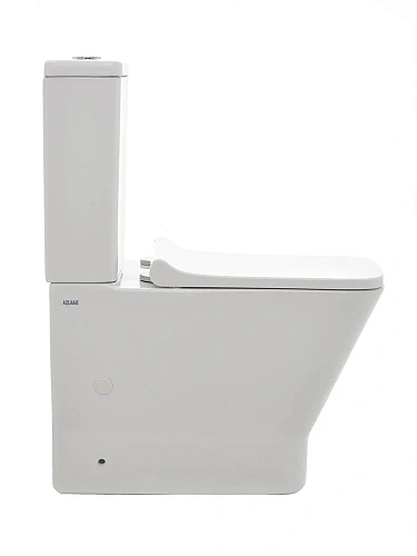 Чаша напольного унитаза AQUAme Rimless AQM1005 c сиденьем SoftClose, горизонтальный выпуск 620x345x4 Чаша напольного унитаза AQUAme Rimless AQM1005 c сиденьем SoftClose, горизонтальный выпуск 620x345x4