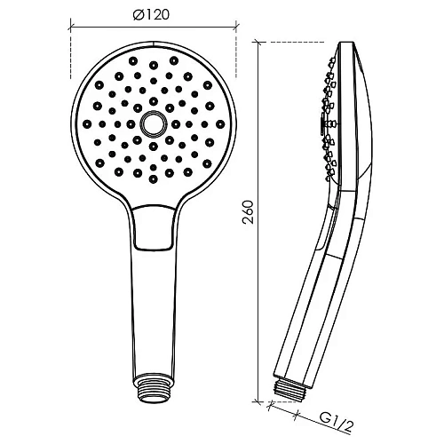 Душевая лейка Sancos Luna SC6004CH диаметр 120 мм, 3 режима, хром/белый Душевая лейка Sancos Luna SC6004CH диаметр 120 мм, 3 режима, хром/белый