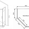 Душевой уголок BERGES SOLO T Black 900х900 061106 Душевой уголок BERGES SOLO T Black 900х900 061106