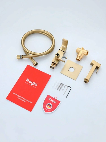 Гигиенический душ Raglo R02.54.03 встраиваемый, сатин золотой Гигиенический душ Raglo R02.54.03 встраиваемый, сатин золотой