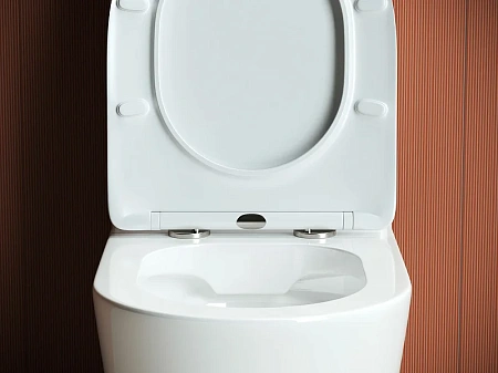 Чаша напольного унитаза Ceramica Nova HIGHLIGHT Rimless CN1802-B белый с сиденьем Чаша напольного унитаза Ceramica Nova HIGHLIGHT Rimless CN1802-B белый с сиденьем