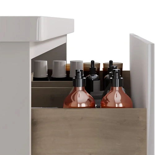 Тумба под раковину DREJA PERFECTO, 90 см, подвесная, 1 ящик, push-to-open, белый глянец 99.0808 Тумба под раковину DREJA PERFECTO, 90 см, подвесная, 1 ящик, push-to-open, белый глянец 99.0808