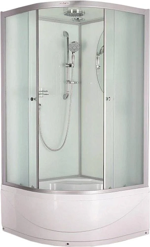 Душевая кабина Esbano ELEGANCIA (ESKB110CRB) полукруглая с крышей и высоким поддоном EST-110CRB: 110x110x210см Душевая кабина Esbano ELEGANCIA (ESKB110CRB) полукруглая с крышей и высоким поддоном EST-110CRB: 110x110x210см