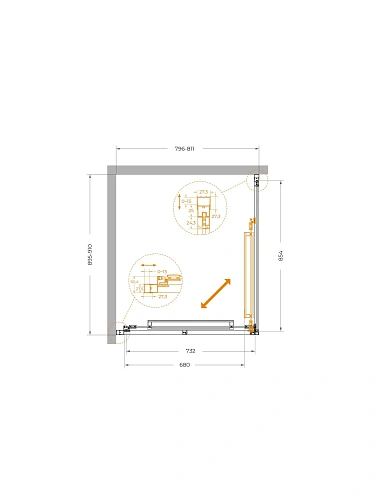 Душевой уголок CEZARES LUX-AH-FS-1-80/90-C-GM 80x90 см, профиль оружейная сталь, стекло прозрачное Душевой уголок CEZARES LUX-AH-FS-1-80/90-C-GM 80x90 см, профиль оружейная сталь, стекло прозрачное