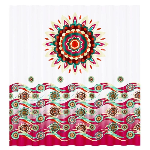 Штора для ванны WasserKRAFT Isen SC-40101 мультицвет Штора для ванны WasserKRAFT Isen SC-40101 мультицвет