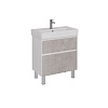 Тумба под раковину Lemark COMBI 80 см подвесная/напольная, бетон/белый LM03C80T-Beton Тумба под раковину Lemark COMBI 80 см подвесная/напольная, бетон/белый LM03C80T-Beton
