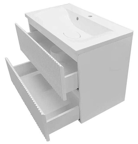 Тумба с раковиной Эстет Bali Wave 105 ФР-00018126 750х450 подвесная 2 ящика Тумба с раковиной Эстет Bali Wave 105 ФР-00018126 750х450 подвесная 2 ящика