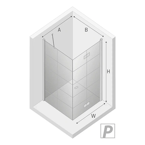 Душевой уголок NEW TRENDY NEW SOLEO BLACK R 90x90x195 D-0290A/D-0121B (черный) Душевой уголок NEW TRENDY NEW SOLEO BLACK R 90x90x195 D-0290A/D-0121B (черный)