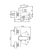 Картинка анонса товара «душевой гарнитур ideal standard set ceraflex b0060aa со смесителем»