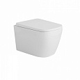 Унитаз подвесной CeramaLux TR5777 Tornado белый с крышкой микролифт