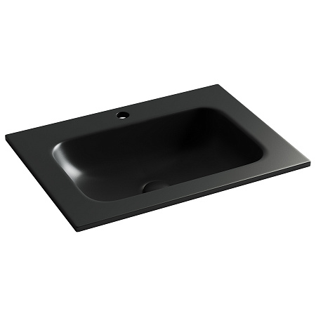 Раковина Ceramica Nova Grace CN7011MB накладная, с отверстием под смеситель, 610x457x137мм, черный матовый Раковина Ceramica Nova Grace CN7011MB накладная, с отверстием под смеситель, 610x457x137мм, черный матовый