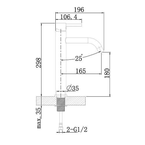 Смеситель для раковины Agger Zest A0712144 Смеситель для раковины Agger Zest A0712144