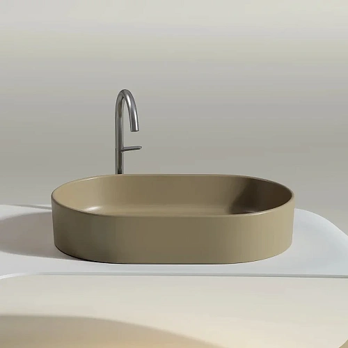 Раковина Ceramica Nova ELEMENT CN6048MC Капучино матовый накладная Раковина Ceramica Nova ELEMENT CN6048MC Капучино матовый накладная