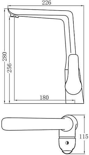 Смеситель для кухни Aquanet Pragmatic AF430-41С Смеситель для кухни Aquanet Pragmatic AF430-41С
