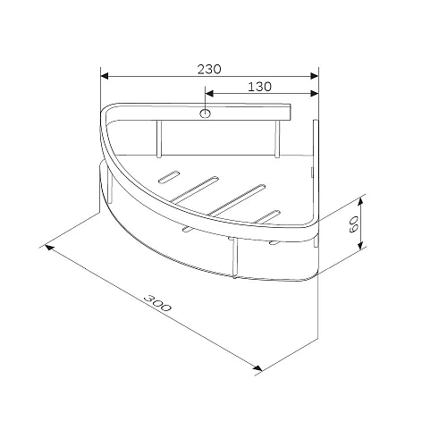 Полка AM.PM Sense L A7454222 угловая, двухъярусная, черный Полка AM.PM Sense L A7454222 угловая, двухъярусная, черный