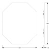 Зеркало Evoform Primary BY 0079 50х60 см со шлифованной кромкой Зеркало Evoform Primary BY 0079 50х60 см со шлифованной кромкой