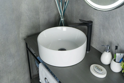 Раковина Gid N9011 51105 накладная белая 40x40x15 Раковина Gid N9011 51105 накладная белая 40x40x15