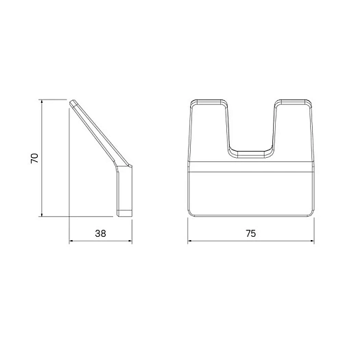 Крючок IDDIS Slide (SLISC20i41) хром Крючок IDDIS Slide (SLISC20i41) хром