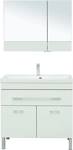 Комплект мебели Aquanet Верона 90 белый (напольный 1 ящик 2 дверцы) 00287661 Комплект мебели Aquanet Верона 90 белый (напольный 1 ящик 2 дверцы) 00287661