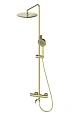 Душевая система Wonzon & Woghand с термостатом, брашированное золото (WW-88739903-BG) Душевая система Wonzon & Woghand с термостатом, брашированное золото (WW-88739903-BG)