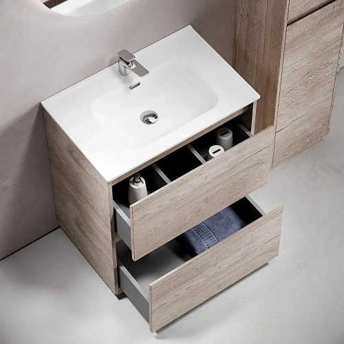 Тумба под раковину Sancos Libra Floor LB70FEG напольная, 690х450х840 дуб галифакс натуральный Тумба под раковину Sancos Libra Floor LB70FEG напольная, 690х450х840 дуб галифакс натуральный