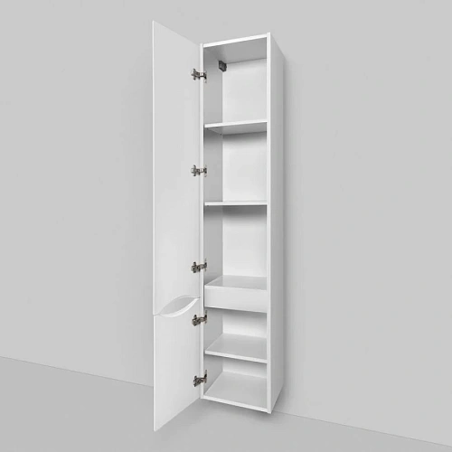 Шкаф-пенал AM.PM Like M80CHL0356WG подвесной, левый, 35 см, белый Шкаф-пенал AM.PM Like M80CHL0356WG подвесной, левый, 35 см, белый