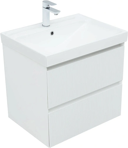 Тумба под раковину Aquanet Альтера 60 белый матовый 00337154 подвесная Тумба под раковину Aquanet Альтера 60 белый матовый 00337154 подвесная
