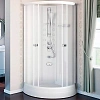 Душевая кабина Radomir Паола 93х93 1-05-1-0-0-0571 стекло матовое, поддон с каркасом и сифоном, профиль белый