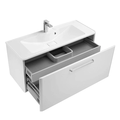 Тумба под раковину Aquaton Валенсия 110 белый жемчуг 1A123701VAG30 Тумба под раковину Aquaton Валенсия 110 белый жемчуг 1A123701VAG30