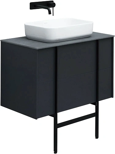 Тумба под раковину Allen Brau Reality 80 1.32005.AM антрацит матовый Тумба под раковину Allen Brau Reality 80 1.32005.AM антрацит матовый