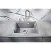 Кухонная мойка Milacio Murcia 60 Cuarzo (MC.77013), серый металлик Кухонная мойка Milacio Murcia 60 Cuarzo (MC.77013), серый металлик