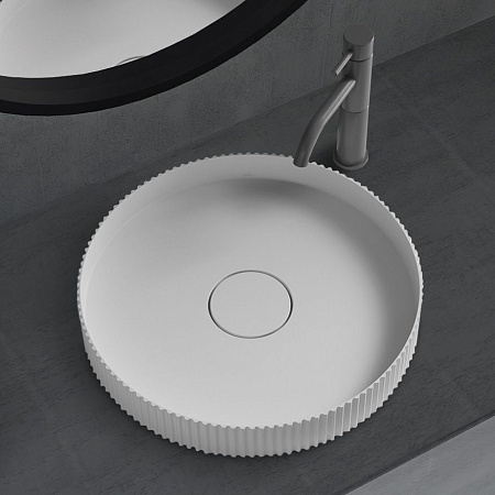 Раковина ABBER Stein AS2604 накладная, белая матовая