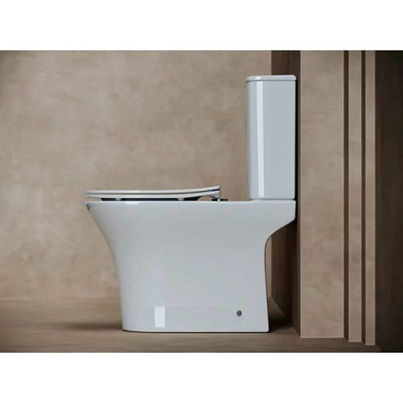 Чаша напольного унитаза Ceramica Nova FORTUNA Rimless CN9001-B белый с сиденьем Чаша напольного унитаза Ceramica Nova FORTUNA Rimless CN9001-B белый с сиденьем